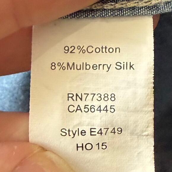 Madewell Women's Chambray Button Up Top Small Blue Denim Western Cowgirl Casual - Picture 6 of 8